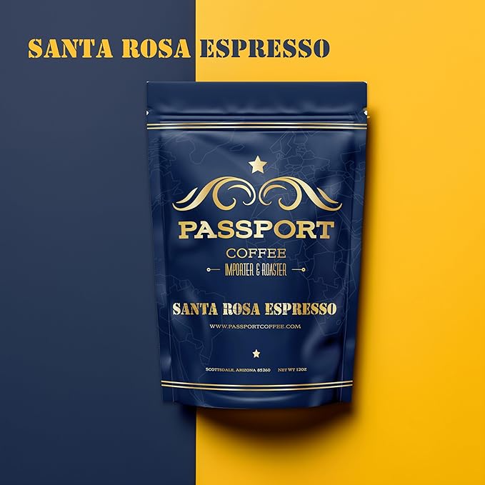 Passport Coffee Santa Rosa Espresso ??Light roast espresso blend from Ethiopia & Brazil. Flavor