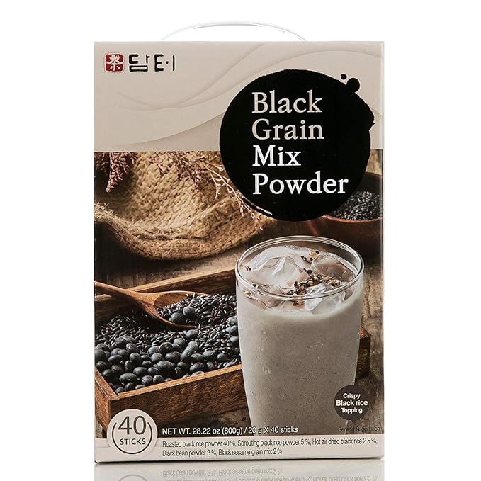 Damtuh Korean Black Mixed Grain Powder Meal Replacement Shake – Healthy Breakfast Drink, Nutritious