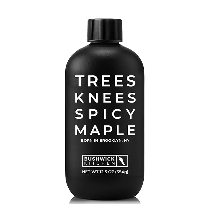 Trees Knees Spicy Maple, Organic Maple Syrup Infused with Habanero Peppers, 11.5 Ounce Bottle