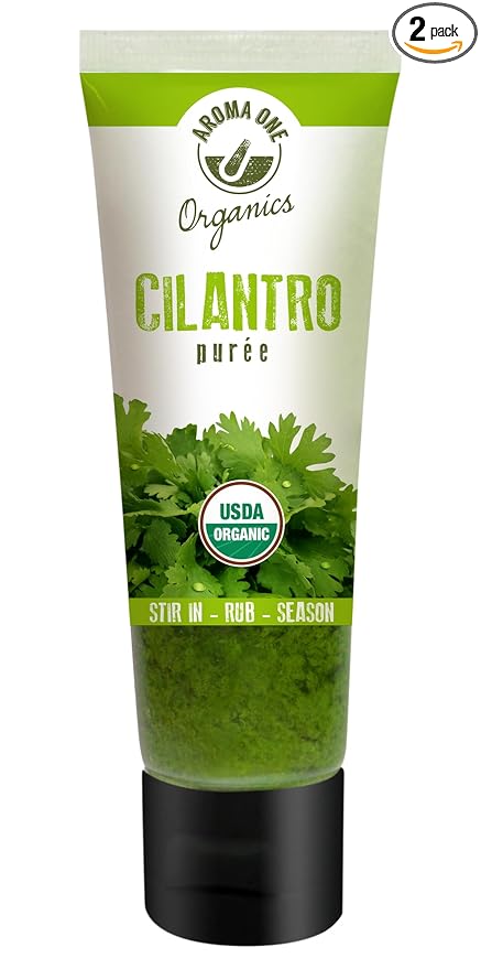 Aroma One Cilantro Puree Paste - Organic Herb Concentrate for Cooking, Seasoning & Sauces - Fresh