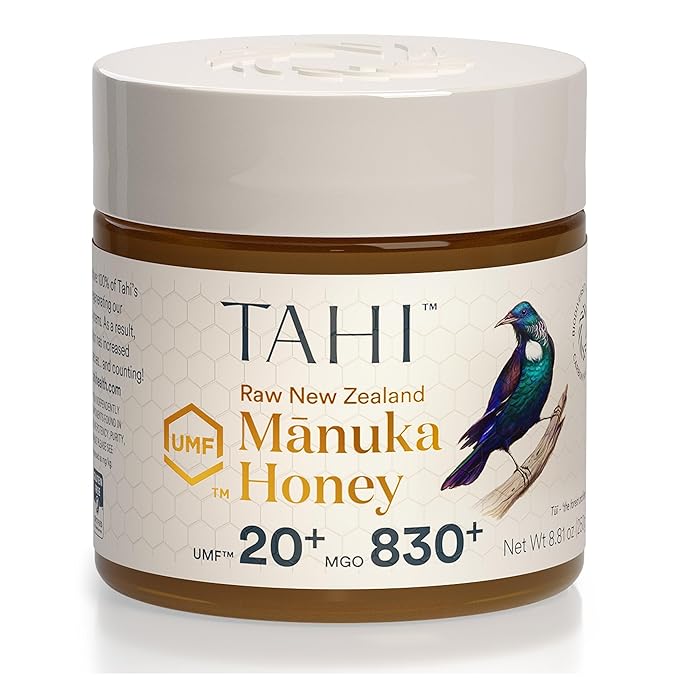 Tahi Raw Manuka Honey New Zealand UMF 20+ Certified (MGO 830+) - 100% Sustainable, Monofloral and
