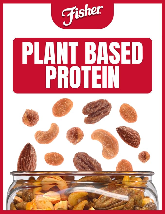 Fisher Snack Honey Roasted Mixed Nuts with Peanuts, 24 Ounces, Peanuts, Cashews, Almonds, Filberts