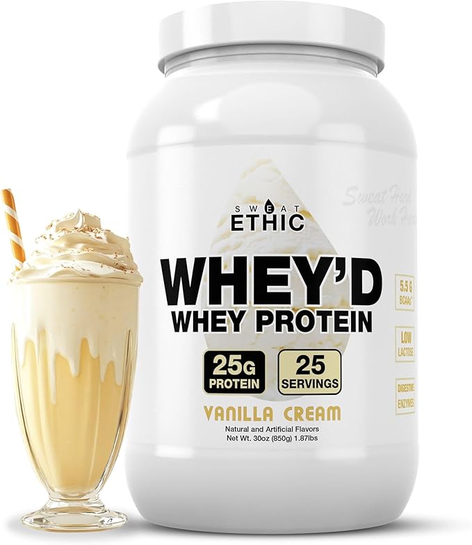 Whey'd Protein Powder, 25 G Whey Protein Blend with Concentrate, Isolate & Hydrolysate, Low Lactose
