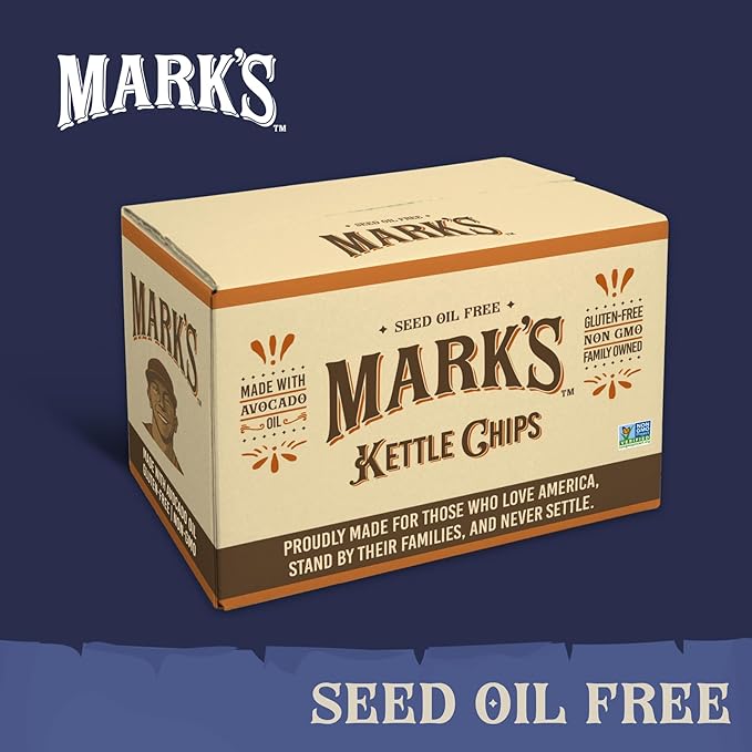 MARK???Kettle Cooked Avocado Oil Potato Chips, Sea Salt & Vinegar ??Seed Oil & GMO Free | Sea Salt