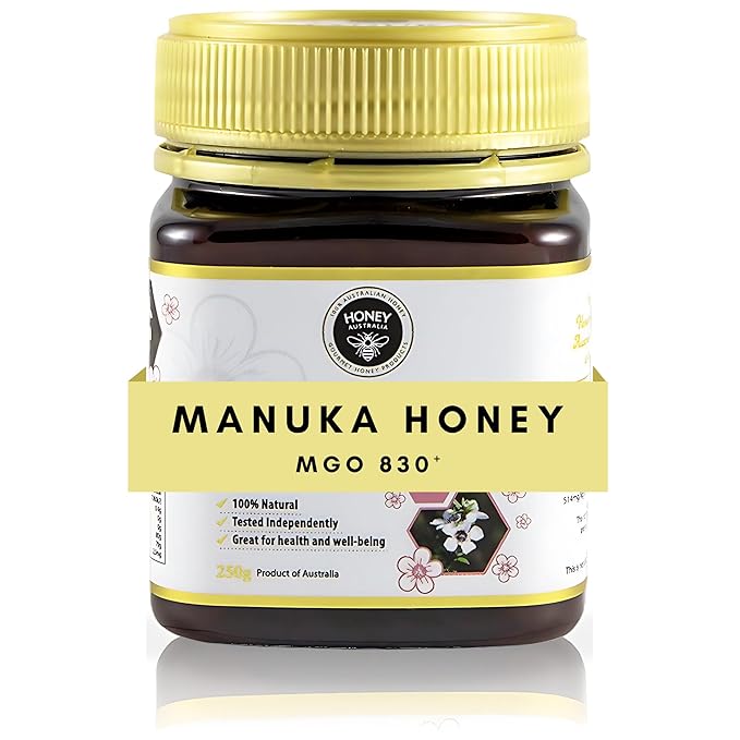 Honey Australia Manuka Honey MGO 830+ | 8.8 oz | Medical Grade, Organic, Raw, Certified Pure Manuka