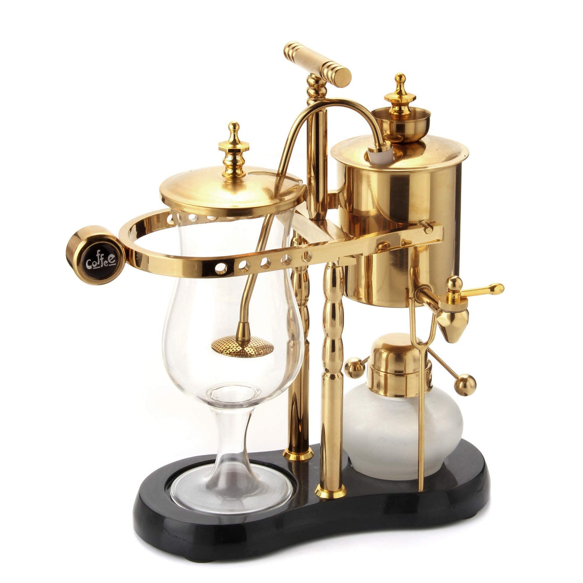Diguo Belgian/Belgium Family Balance Siphon/Syphon Coffee Maker, Elegant Double Ridged Fulcrum with