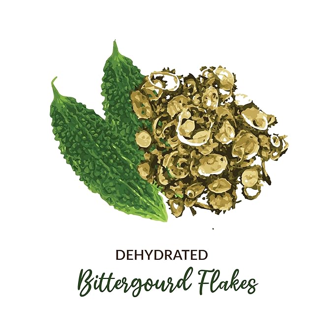 SHROOTS Dehydrated Bittergourd Flakes Pure Vegetarian Gluten-Free No Added Salt Easy Cooking