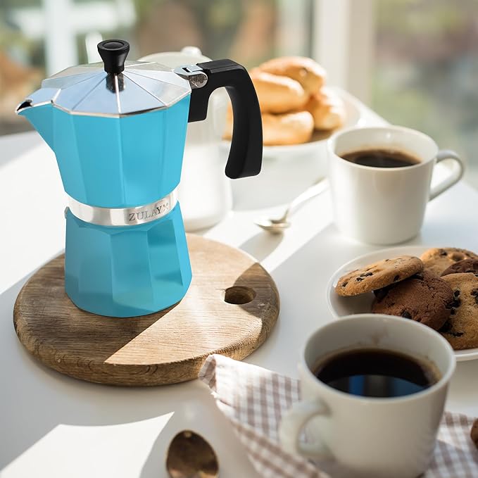 Zulay Premium Moka Pot Espresso - Leak-Proof Stovetop Espresso Maker - Perfect for Authentic Cuban