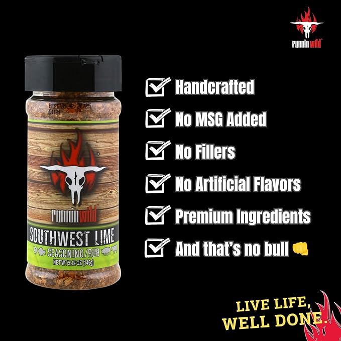 Premium Southwest Lime Seasoning | No Artificial Flavors, No MSG added | Gourmet Southwest Flavor