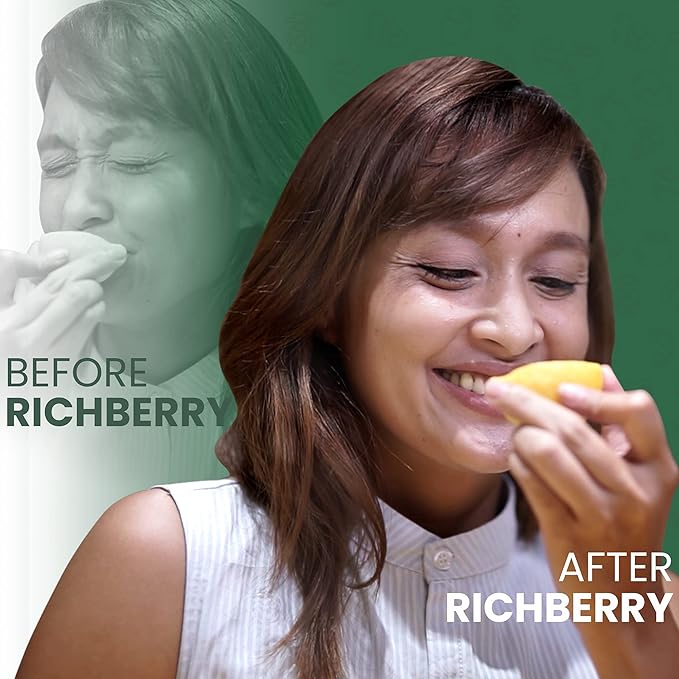 Miracle Berry by richberry, 50-Halves, Freeze Dried Premium Fruits, 100% Real Fruit, No