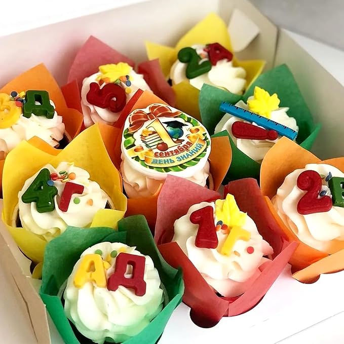 150 Pieces Tulip Cupcake Muffin Liners Paper Baking Cups Greaseproof Cupcake Wrappers for Birthday