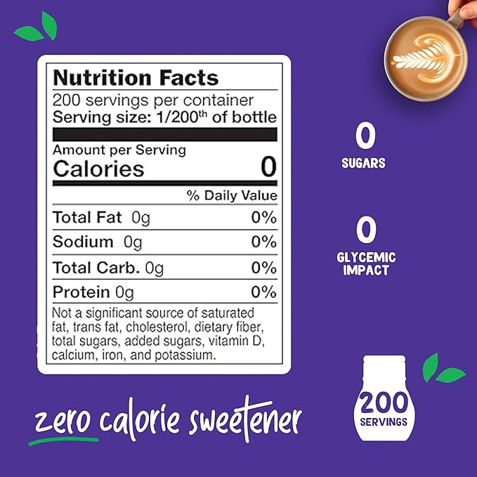 Pyure Organic Liquid Stevia Extract Sweetener ??Zero Calorie, Sugar Free, Keto Friendly