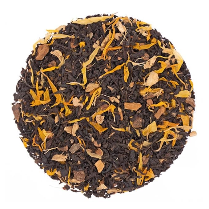 Vanilla Chai Tea Loose Leaf - 4oz | Spiced Black Tea with Cardamom Cinnamon Ginger Cloves | Creamy