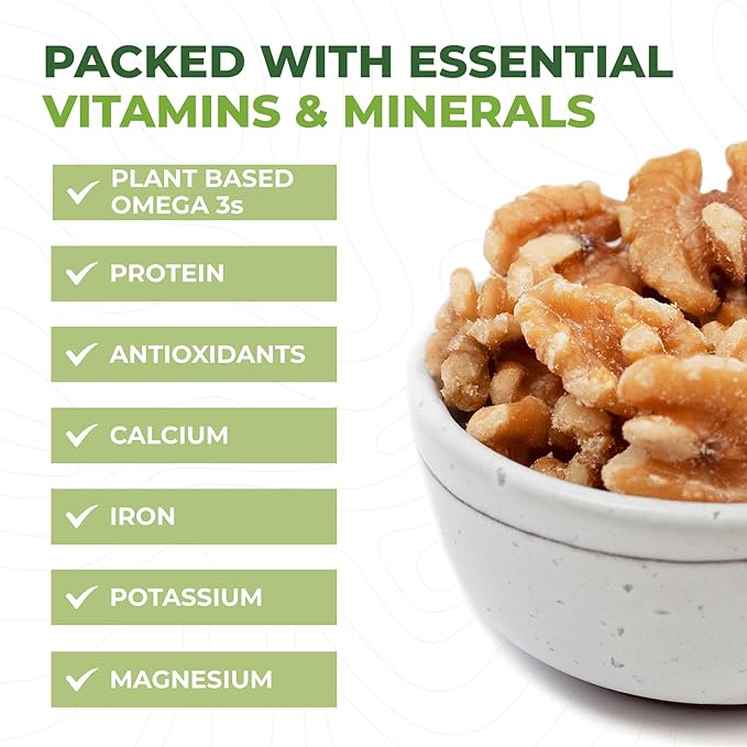 Beyond Nature Organic Raw Walnuts ??Unsalted 2 Pound (32 oz) Vacuum Sealed, Non GMO, No Salt, Low