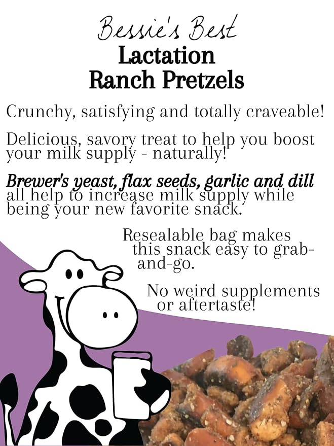 Bessie?셲 Best Lactation Pretzels | Ranch Flavored Pretzels | Milk Boosting Lactation Snacks |