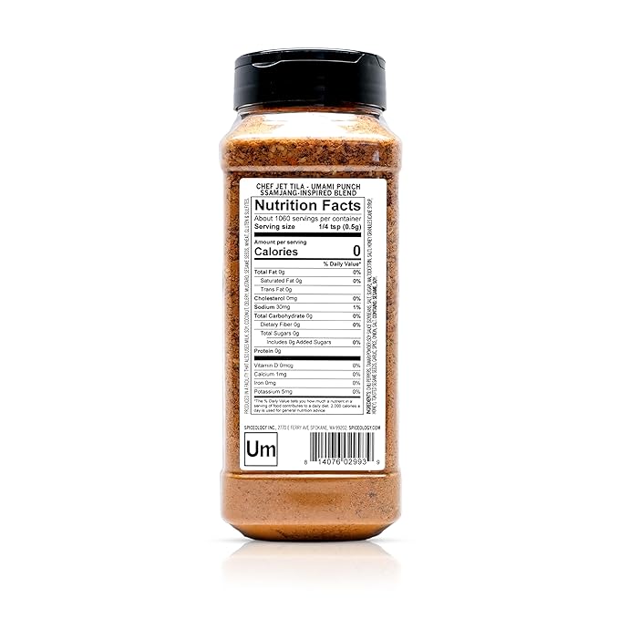 Spiceology ??Jet Tila Umami Punch Ssamjang Seasoning ??Korean-Inspired Spice Blend with Gochugaru
