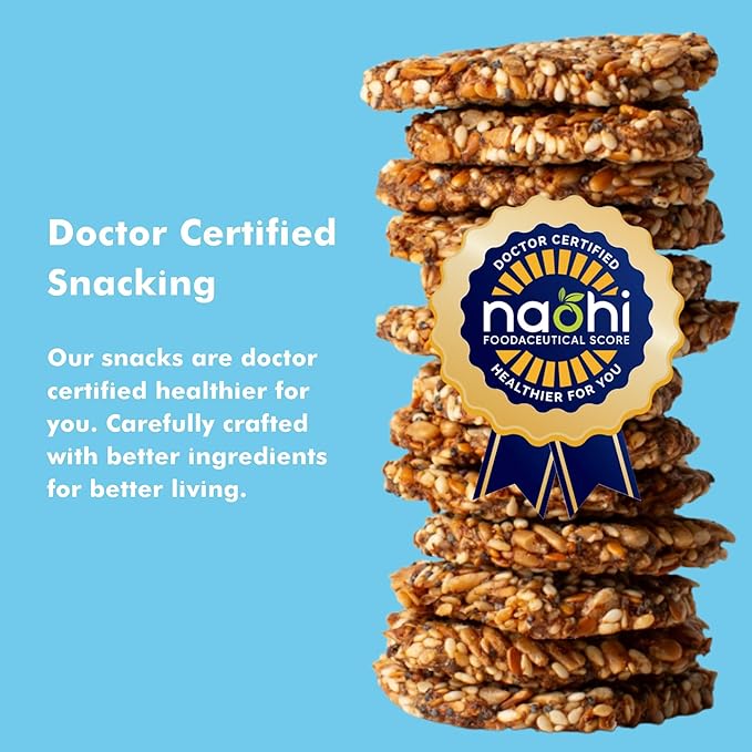 Super Seed Crackers, Gluten Free & Keto Friendly Healthy Snacks, Vegan, Zero Sugar, Paleo &