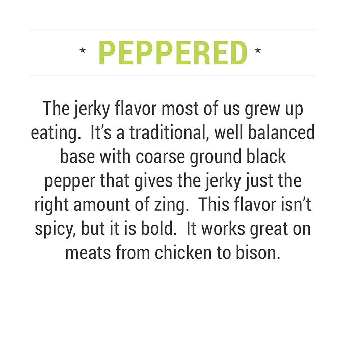 Lucky Jerky DIY Jerky Seasoning and Cure Kit 4 Pack - Original, Red Pepper, Teriyaki, Peppered