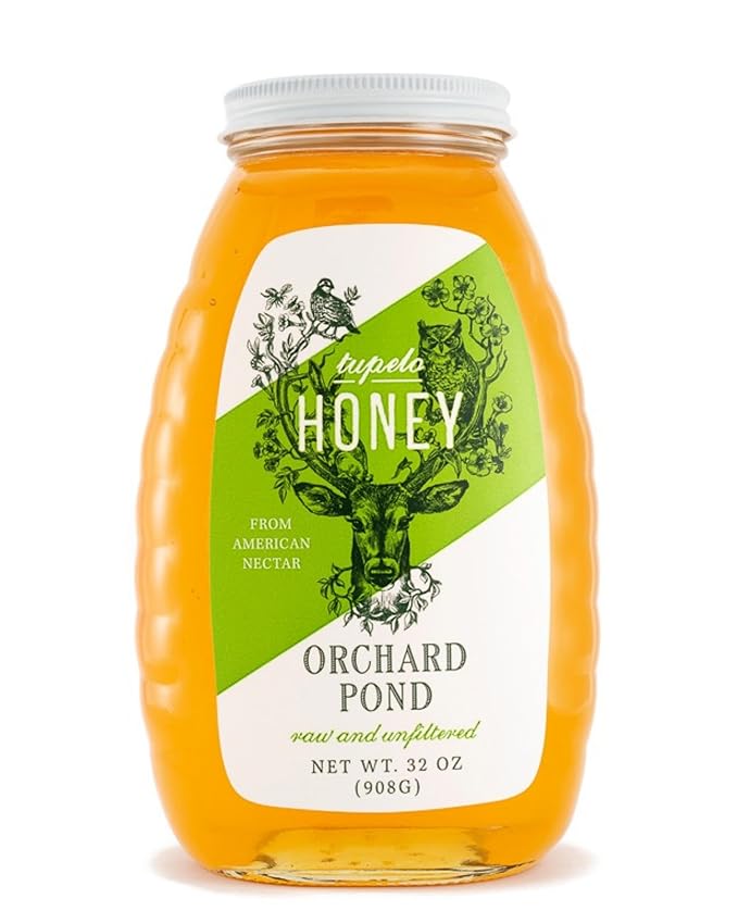 Orchard Pond Tupelo Honey - Rare Harvest from White Ogeechee Tupelo Trees, Handcrafted in North