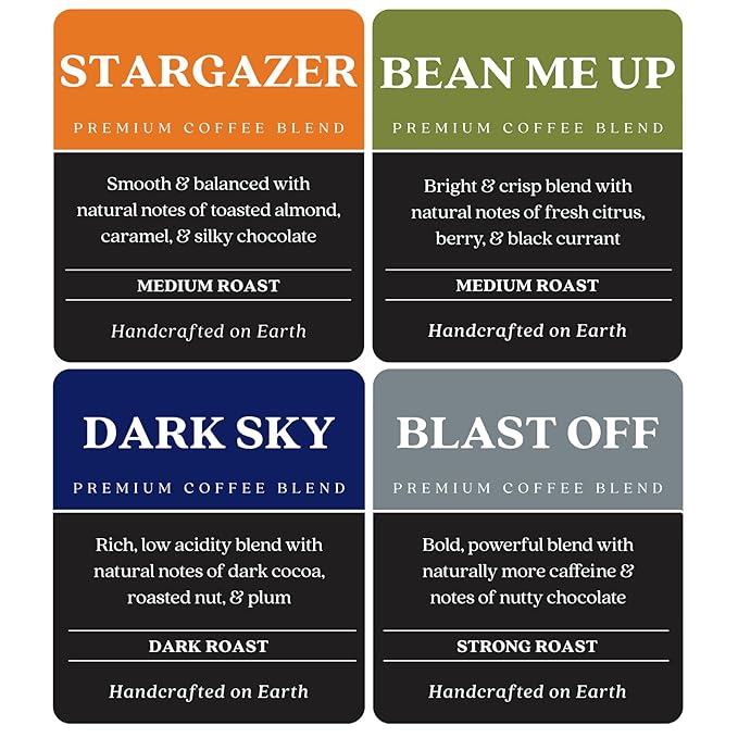 Copper Moon Single Serve Coffee Pods for Keurig K-Cup Brewers, Light, Medium & Dark Roast