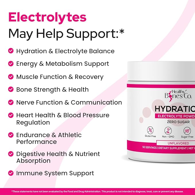 Sugar-Free Electrolyte Powder Drink Mix Fast Hydration Naturally Sweetened with Organic Monk Fruit