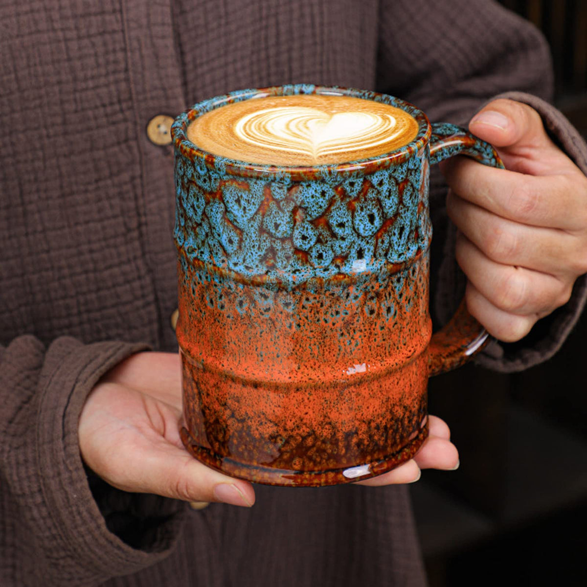 LGQ Coffee Mug,20 Oz Coffee Cups Ceramic Tea Cup Large Coffee Mug for Office and Home - Dishwasher