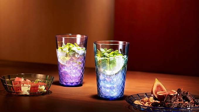SCANDINOVIA - 32 oz Unbreakable Premium Iced Tea Drinking Glasses Tumbler (Set of 6) - BPA Free