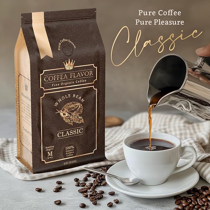 Premium Coffee Beans ??Organic Whole Bean Coffee, 100% Arabica, Single Origin, Medium Roast