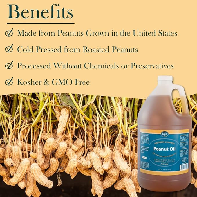 Baar Expeller, Cold Pressed Peanut Oil from Roasted Peanuts Grown in The United States - Kosher