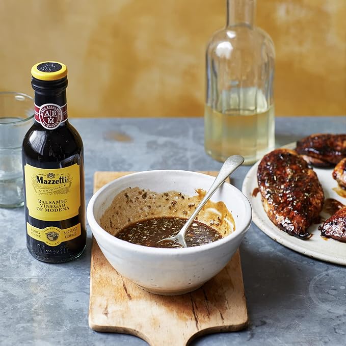 Mazzetti L'Originale Italian Balsamic Vinegar of Modena, Organic & Aged, Yellow Label 2 Leaf 16.9
