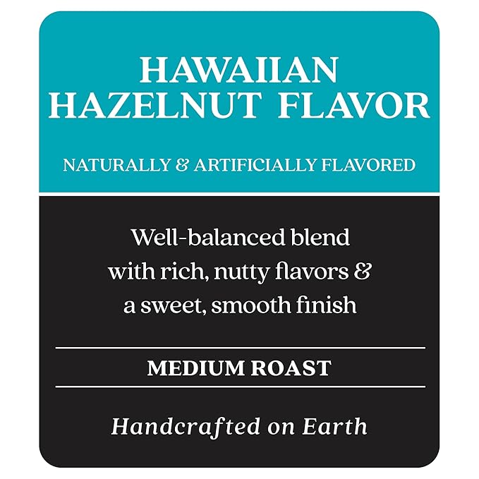 Copper Moon Single Serve Coffee Pods for Keurig K Cup Brewers (Hawaiian Hazelnut - Medium Roast) 12