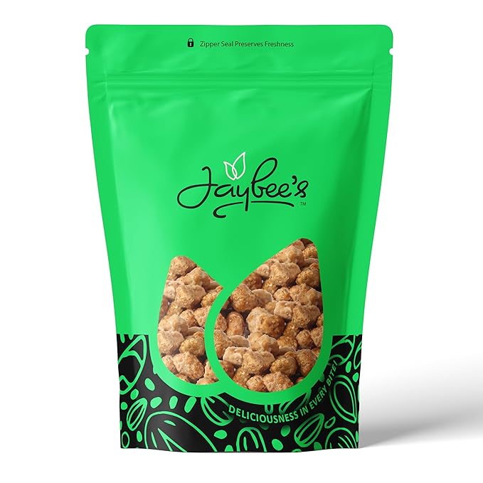 Toffee Peanuts 48 oz Resealable Bulk Bag - Premium Roasted & Sweetened Nuts, Perfect for Snacking
