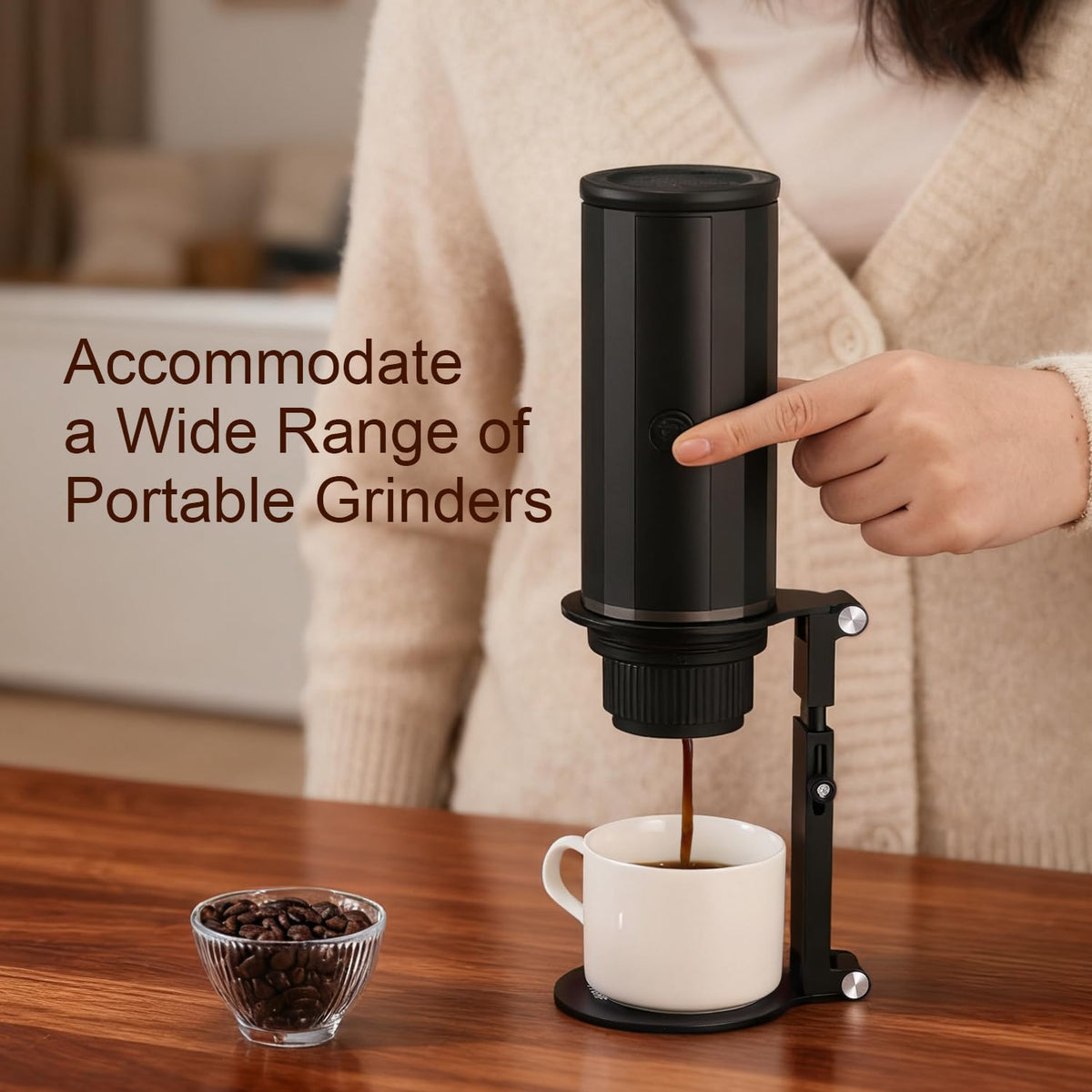 Pour Over Coffee Maker Stand, Adjustable Foldable Coffee Dripper Holder