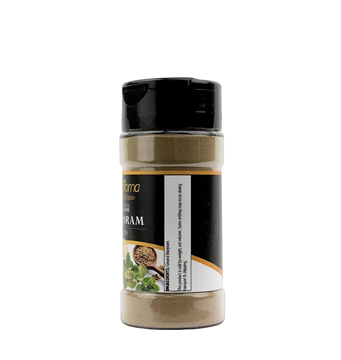 GranAroma Ground Marjoram, French & Italian Cuisine, Savory Seasoning (1.52 Ounce)