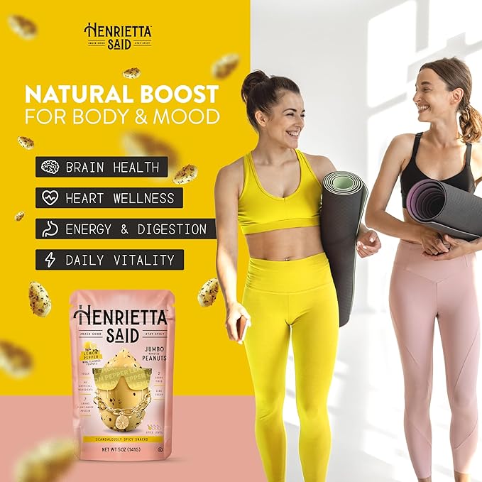 Henrietta Said Wing-Flavored Peanuts - Variety Pack - Truly Good Foods Shelled Snacking Nuts - Bold
