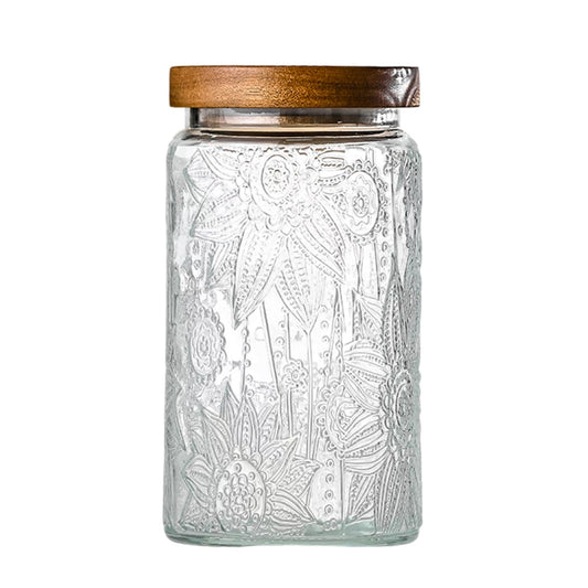 Adodeen Vintage Jars Airtight Glass Kitchen Canister – 32 oz