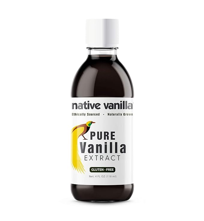 4 oz Pure Vanilla Extract - 100% Real Vanilla Extract - For Cooking, Drinks & Desserts - 100%