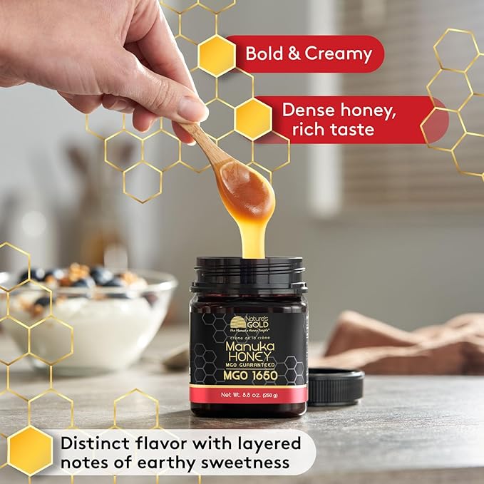 Nature’s Gold Raw Manuka Honey, Certified High MGO | Authentic MGO, 100% Pure Genuine Traceable