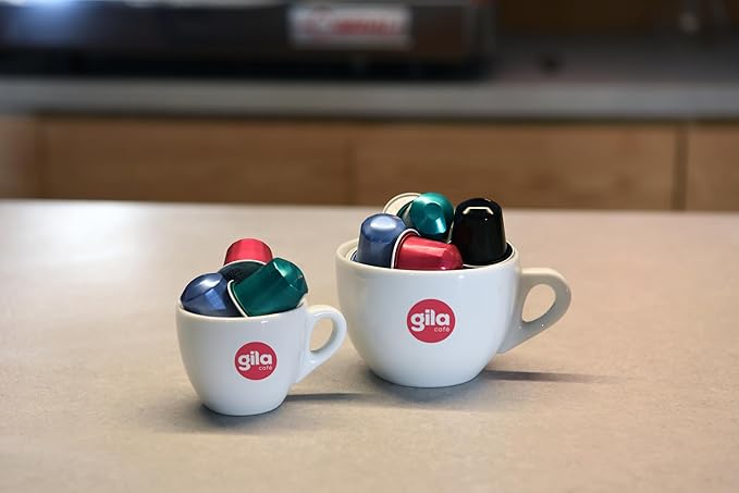 GILA Café Decaf Aluminum Coffee Capsules – Dark Roast Espresso Pods Compatible with Nespresso