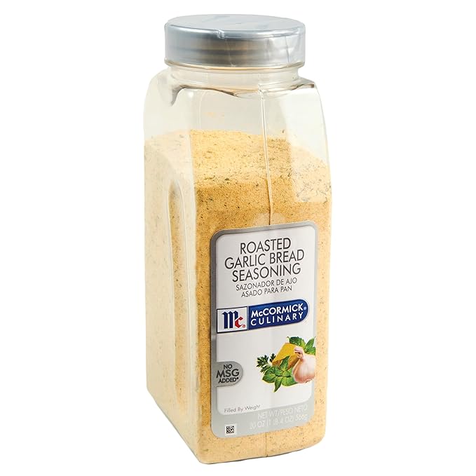 McCormick Culinary Roasted Garlic Bread Seasoning, 20 oz - One 20 Ounce Container of Garlic