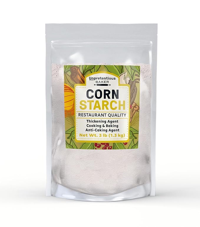 Unpretentious Corn Starch (3 lb), Thickening Agent, For Bulk Baking & Cleaning Use