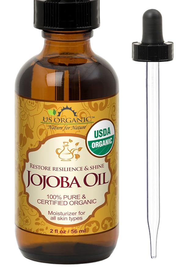 US Organic Jojoba Oil, USDA Certified Organic,100% Pure & Natural, Cold Pressed Virgin, Unrefined