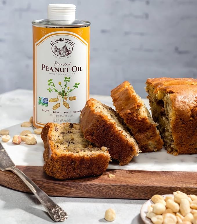 La Tourangelle, Roasted Peanut Oil, Slow Roasted Expeller-Pressed for Rich Flavor, Perfect for