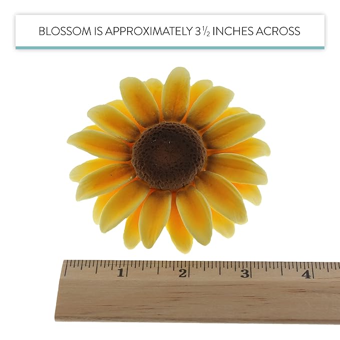 Global Sugar Art Sunflower Sugar Cake Flowers, 3 Count by Chef Alan Tetreault