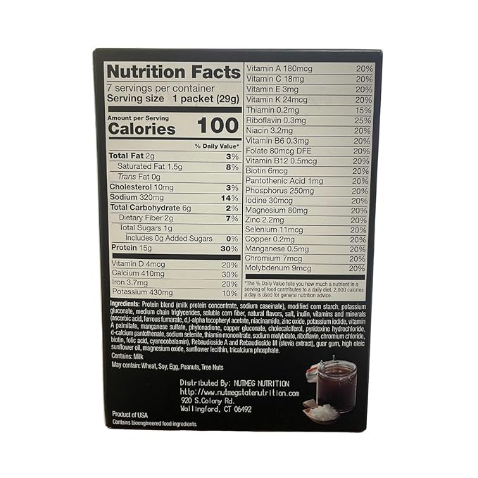 High Protein Pudding/Shake Mix, 15g Protein, Low Calorie, Low Fat, Low Carb, Aspartame Free, Idea