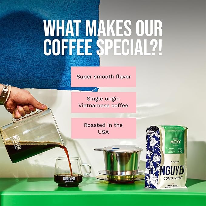 Nguyen Coffee Supply - Moxy Arabica: Medium Roast Premium Whole Coffee Beans, Vietnamese Single