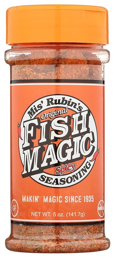 Magic Fish Seasoning, Cajun Seasoning, Savory, Spicy & Finger Licking Good ??Catfish, Bass, Salmon