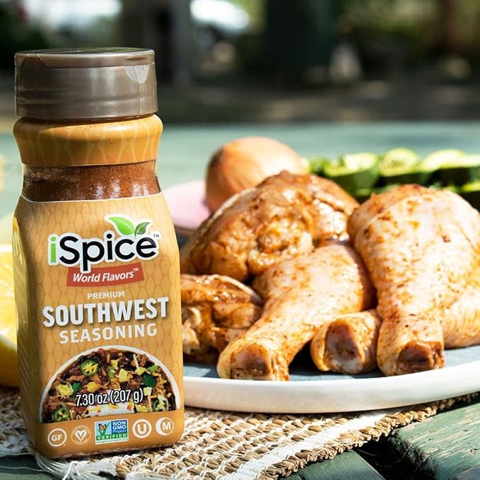 iSpice - SOUTHWEST SEASONING World Flavor Super Spice Blend | All Natural | Ready to use as is | No
