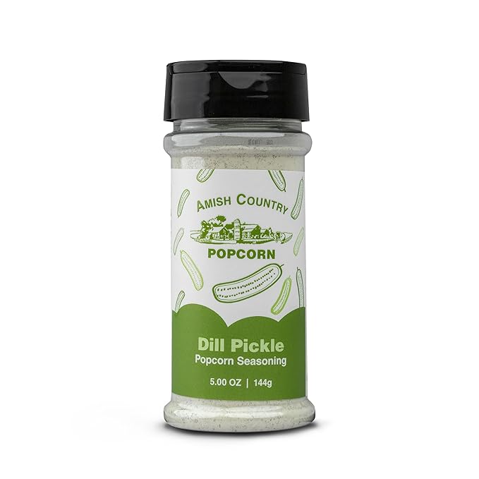 Amish Country Popcorn | 5 Pack Seasoning Bundle | Buffalo, Garlic Parmesan, Jalepeno Cheddar, Dill