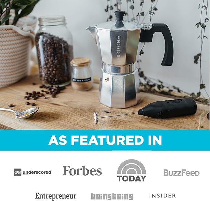 GROSCHE Milano Stovetop Espresso Maker Moka Pot 6 espresso Cup - 9.3 oz, Silver - Cuban Coffee